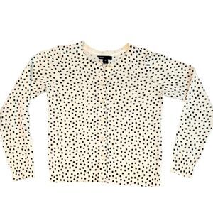 EC GAP KIDS 100% COTTON POLKA-DOT CARDIGAN SZ. 12